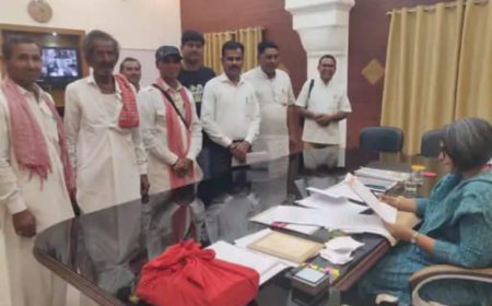 पानी की समस्या समाधान के लिए युवाओ ने जिला कलेक्टर को दिया  ज्ञापन