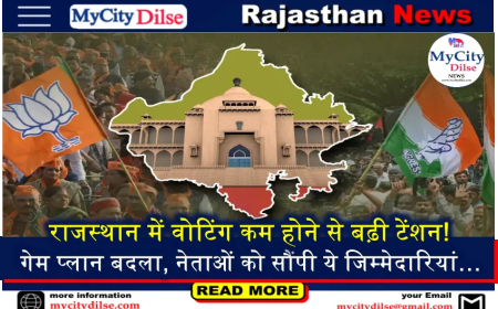 राजस्‍थान में वोटिंग कम होने से बढ़ी टेंशन! गेम प्‍लान बदला, नेताओं को सौंपी ये जिम्‍मेदारियां…