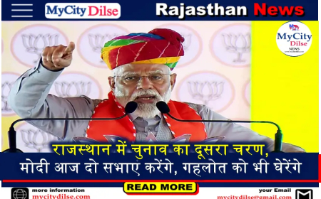 राजस्थान में चुनाव का दूसरा चरण, मोदी आज दो सभाएं करेंगे, गहलोत को भी घेरेंगे