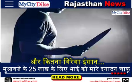 और कितना गिरेगा इंसान...मुआवजे के 25 लाख के लिए भाई को मारे दनादन चाकू