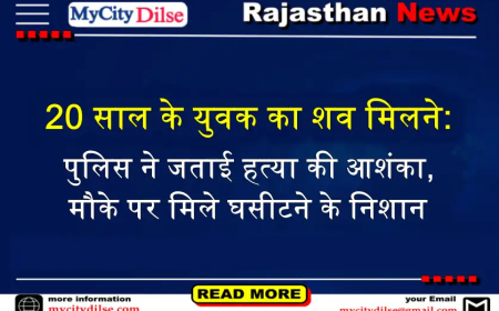 20 साल के युवक का शव मिलने:पुलिस ने जताई हत्या की आशंका, मौके पर मिले घसीटने के निशान