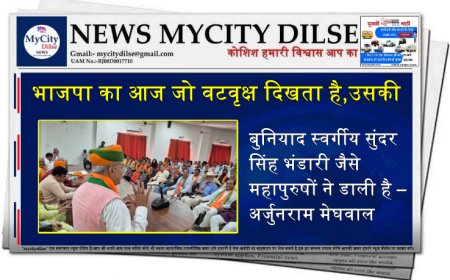 भाजपा का आज जो वटवृक्ष दिखता है, उसकी बुनियाद स्वर्गीय सुंदर सिंह भंडारी जैसे महापुरुषों ने डाली है – अर्जुनराम मेघवाल