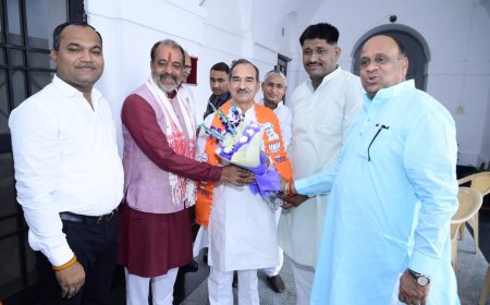 भाजपा शहर जिला पदाधिकारी मिले नवनियुक्त प्रदेशाध्यक्ष से