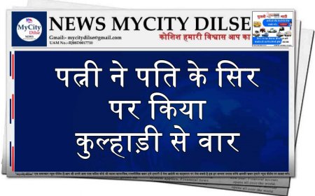 पत्नी ने पति के सिर पर किया कुल्हाड़ी से वार