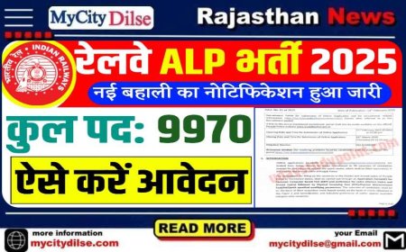 RRB ALP Vacancy 2025: 9970 पदों पर सहायक लोको पायलट भर्ती, ऐसे करें आवेदन