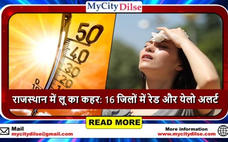 राजस्थान में लू का कहर: 16 जिलों में हीटवेव अलर्ट, जनजीवन प्रभावित