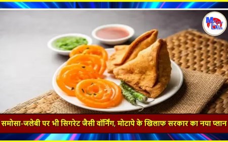 समोसा-जलेबी पर भी सिगरेट जैसी वॉर्निंग, मोटापे के खिलाफ सरकार का नया प्लान