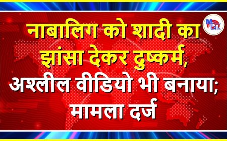 नाबालिग को शादी का झांसा देकर दुष्कर्म, अश्लील वीडियो भी बनाया; मामला दर्ज