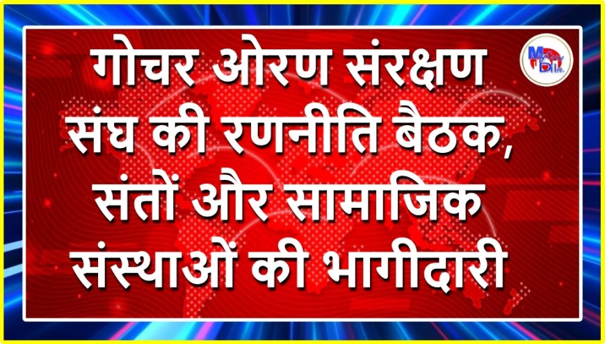 गोचर ओरण संरक्षण संघ की रणनीति बैठक, संतों और सामाजिक संस्थाओं की भागीदारी