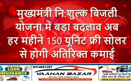 मुख्यमंत्री नि:शुल्क बिजली योजना में बड़ा बदलाव: अब हर महीने 150 यूनिट फ्री, सोलर से होगी अतिरिक्त कमाई