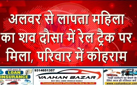 अलवर से लापता महिला का शव दौसा में रेल ट्रैक पर मिला, परिवार में कोहराम