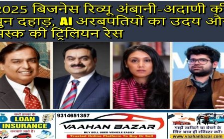 2025 बिजनेस रिव्यू: अंबानी-अदाणी की पुनः दहाड़, AI अरबपतियों का उदय और मस्क की ट्रिलियन रेस