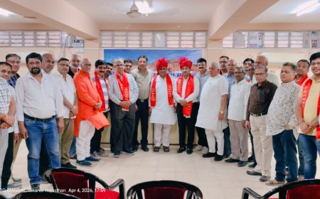 बीकानेर व्यापार मण्डल ने सुराणा एवं जोशी का किया स्वागत एवं अभिनंदन