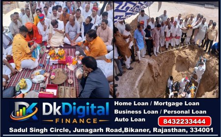 कोलायत में महर्षि गौतम मंदिर पुनर्निर्माण का भूमि पूजन, शीतल जल प्याऊ का भी शुभारंभ