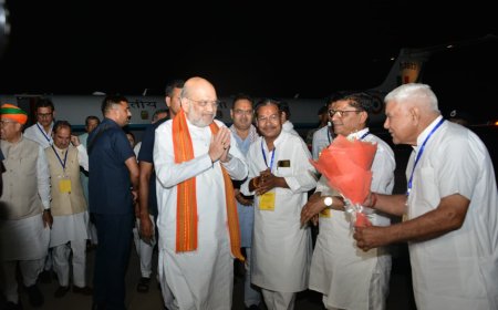 गृहमंत्री अमित शाह का बीकानेर आगमन पर भव्य स्वागत