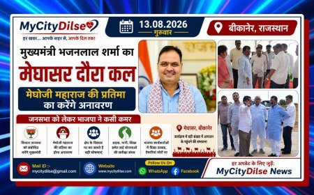मुख्यमंत्री भजनलाल शर्मा का मेघासर दौरा कल, मेघोजी महाराज की प्रतिमा का करेंगे अनावरण; जनसभा को लेकर भाजपा ने कसी कमर